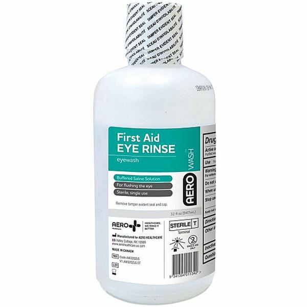 Aero Healthcare AEROWASH Eyewash 32 Oz Refill Bottle - AW32OZUS