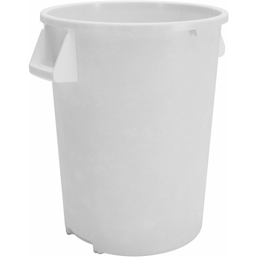 Products CFS84104402 Round Trash Container, White - 44 gal