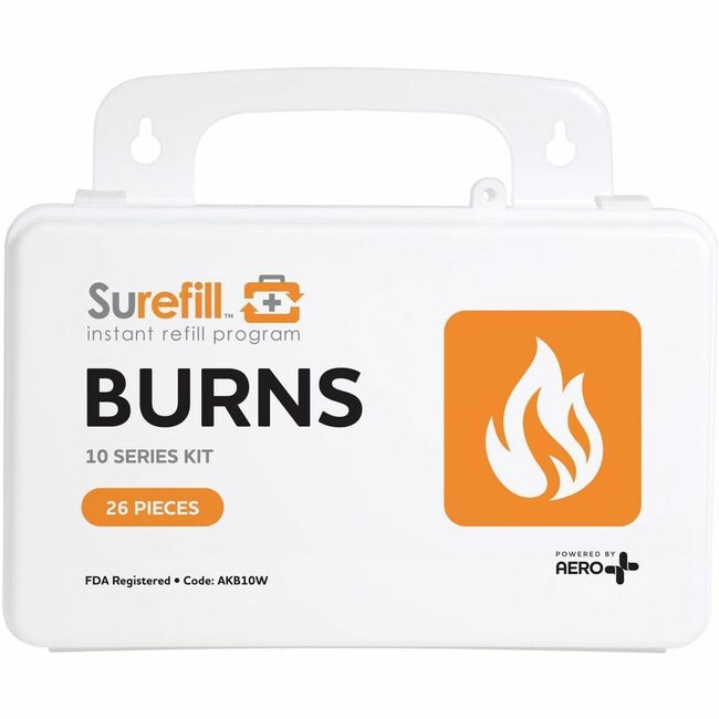 AERAKB10W 5.5 x 3 x 8.5 in. Surefill 10-Series Burn Kit, Multi Color - Small - 26 Piece