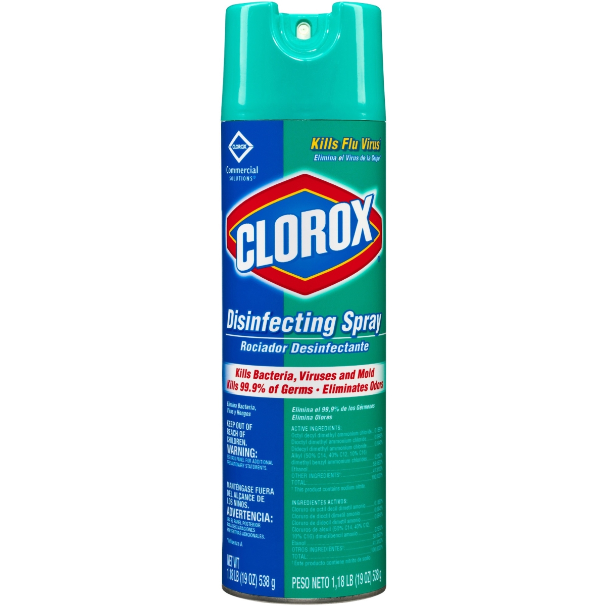 Picture of Clorox CLO38504CT 19 oz Disinfecting Spray-Aerosol&#44; Green