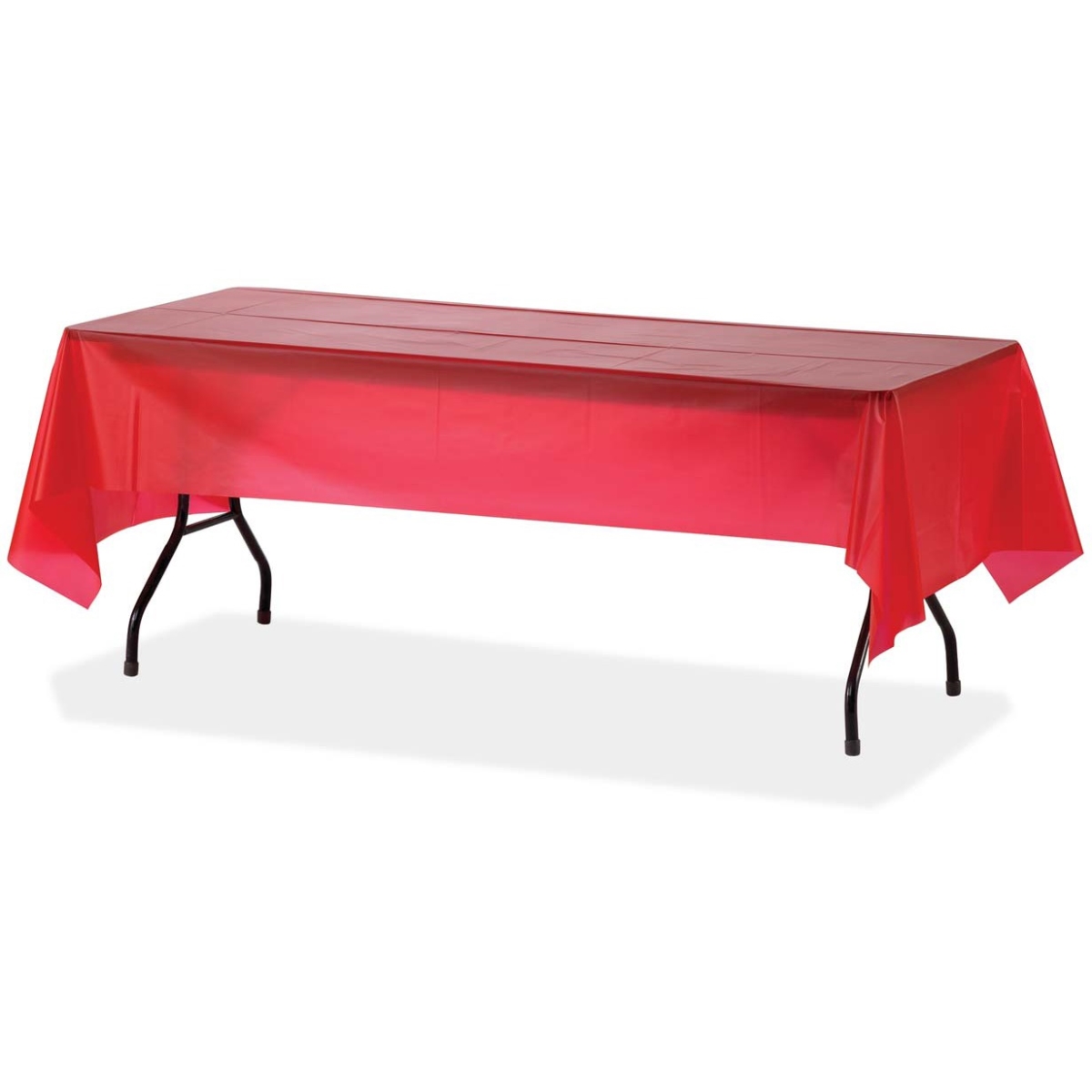 GJO10326CT 54 x 108 in. Plastic Rectangular Table Covers - Red