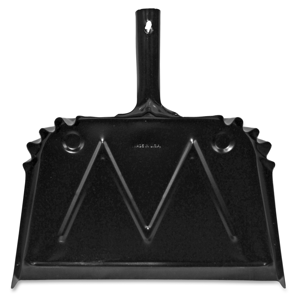 16 in. Metal Dust Pan - Black