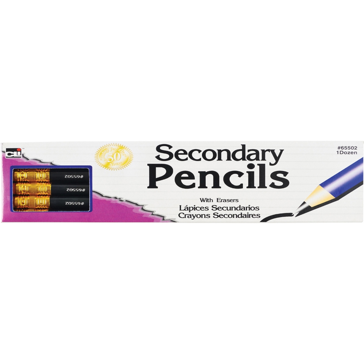 Picture of CLI LEO65502 Secondary Pencil&#44; Count 144 - Black