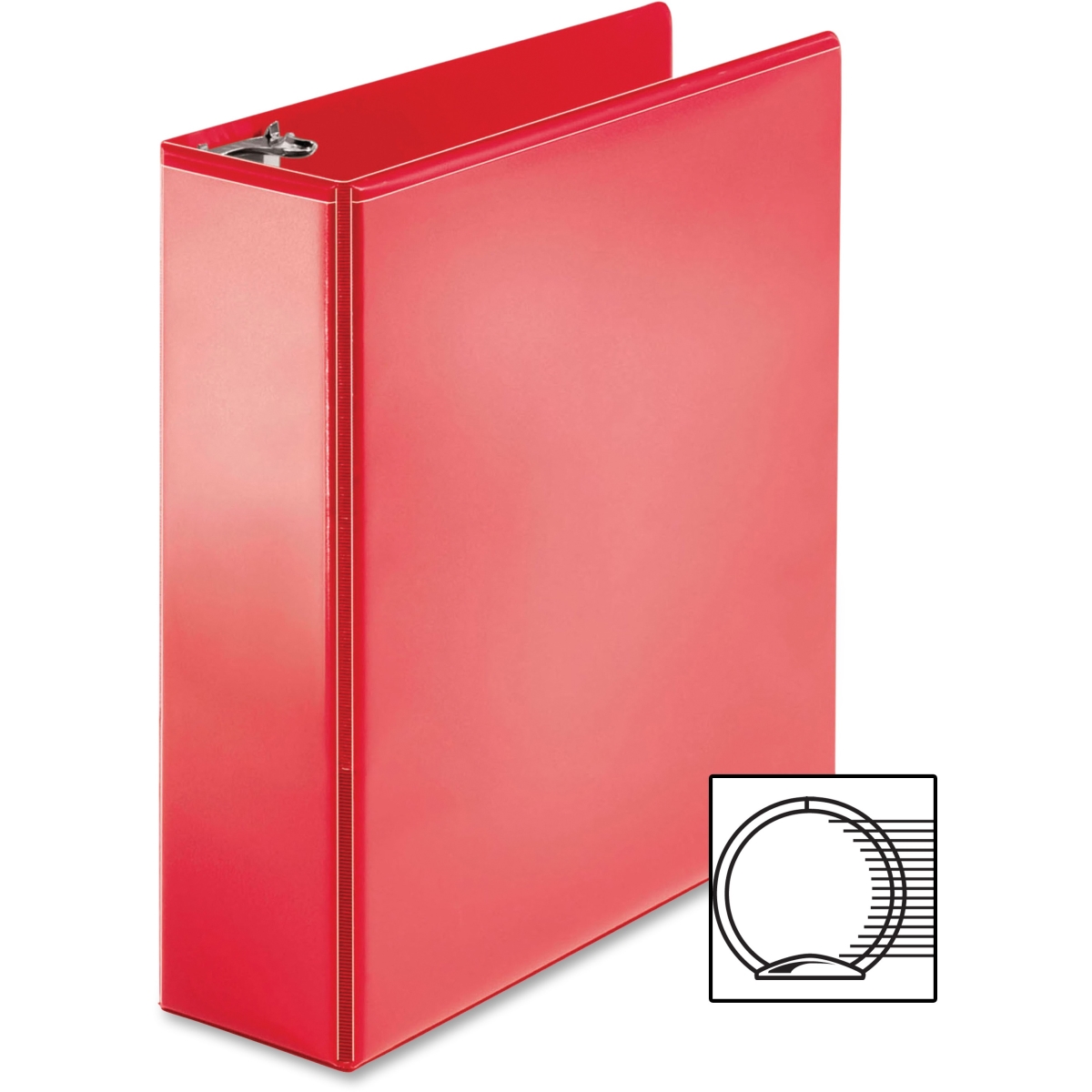 BSN09969 3 in. Ring Binder - Red