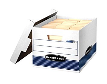 Picture of Business Source BSN26747 Medium Duty Legal Storage Box - White&#44; Pack of 12