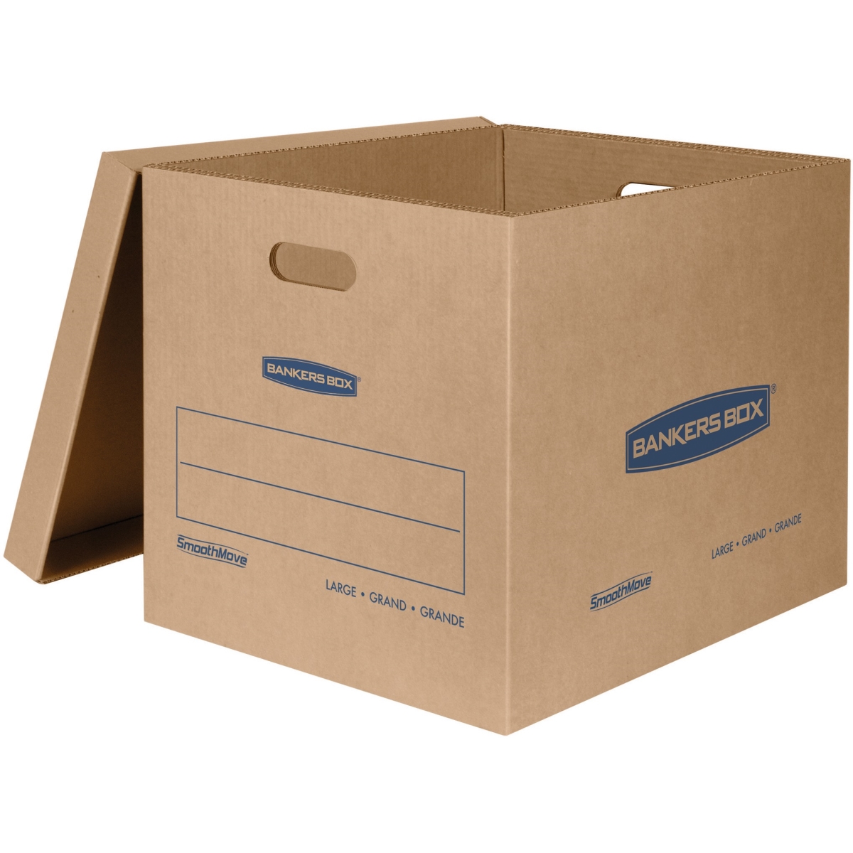 Picture of Bankers Box FEL7718201 SmoothMove Classic Large Moving Boxes&#44; Kraft - Pack of 5