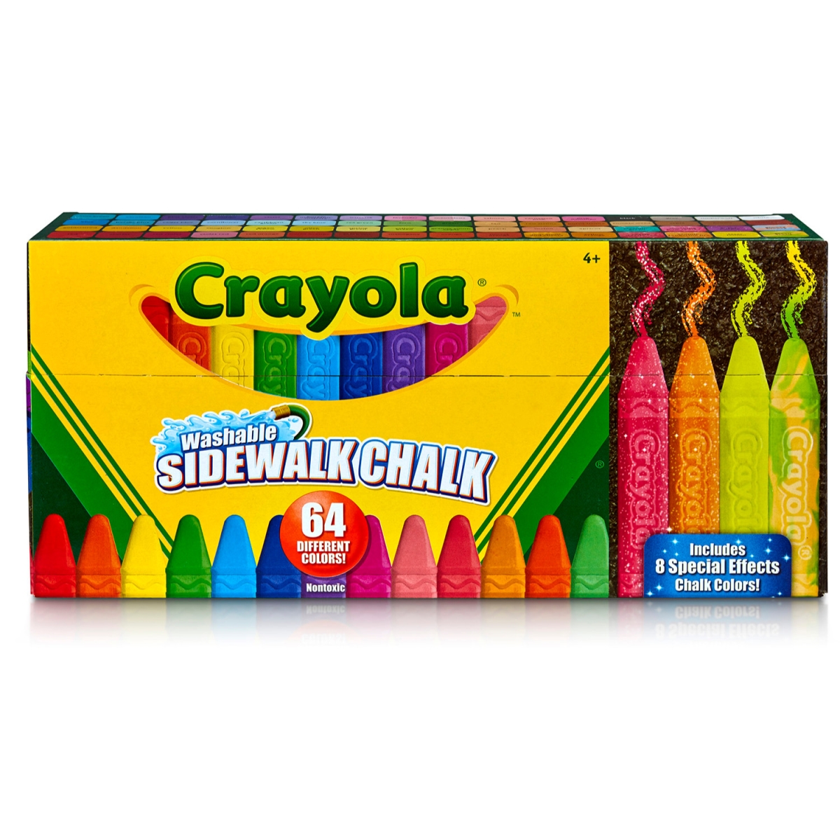 Picture of Crayola CYO512064 Washable Sidewalk Chalk&#44; 64 Count - Assorted