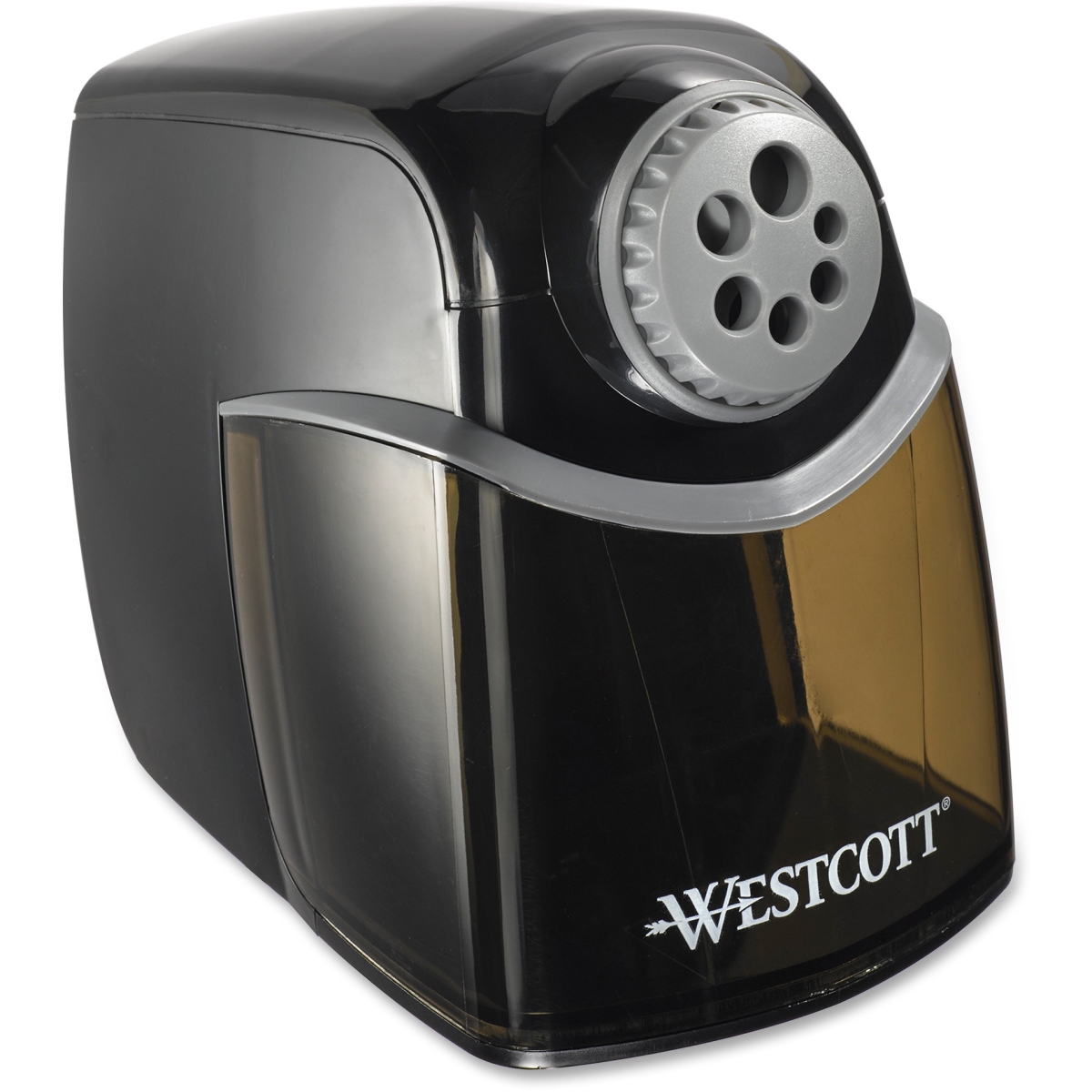 iPoint Heavy-Duty School Pencil Sharpener, Gray Black