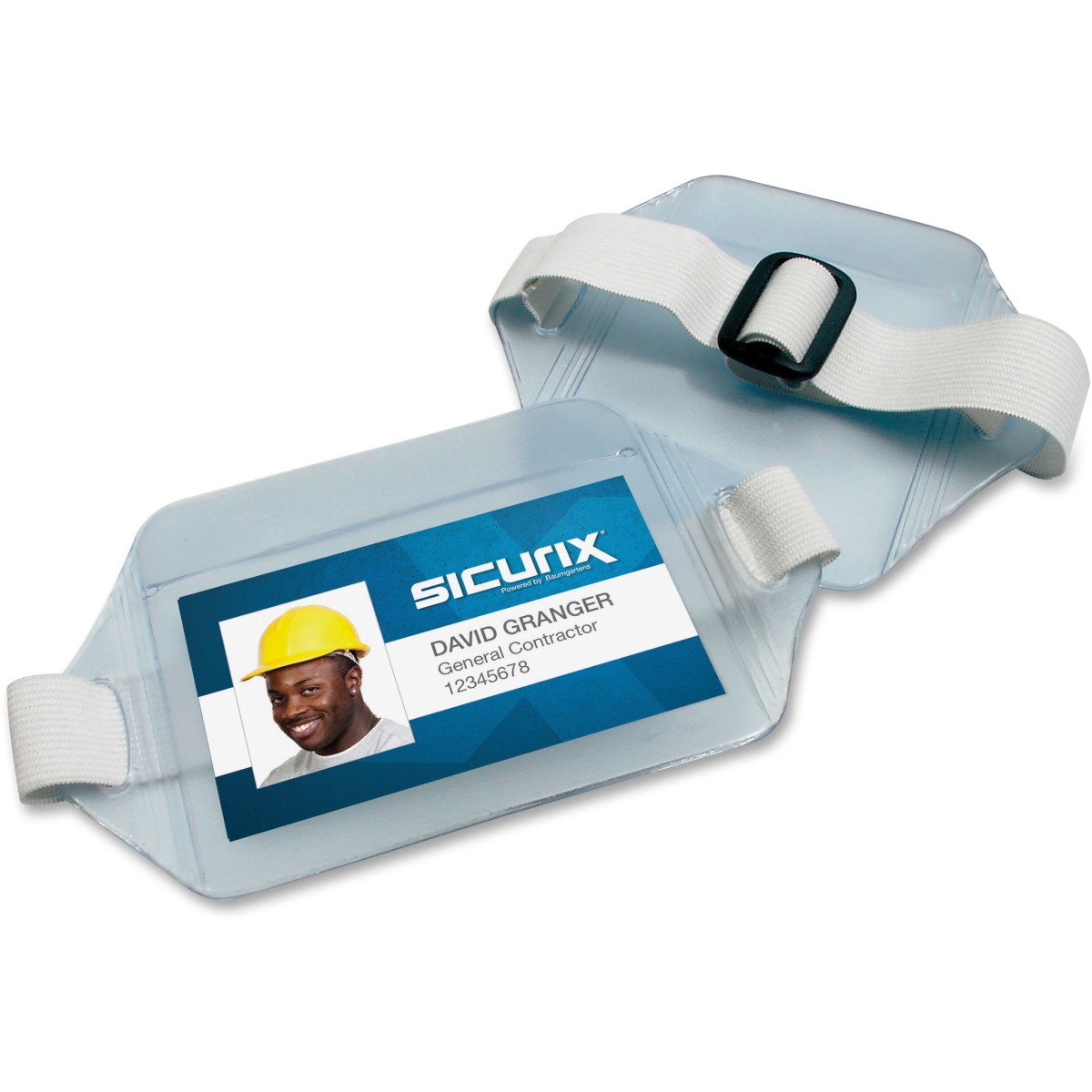 BAU66889 Arm Badge Adjust Holders-Horizontal, Clear