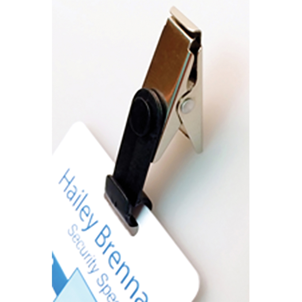 BAU68005 Low-Profile ID Badge Clip - Black