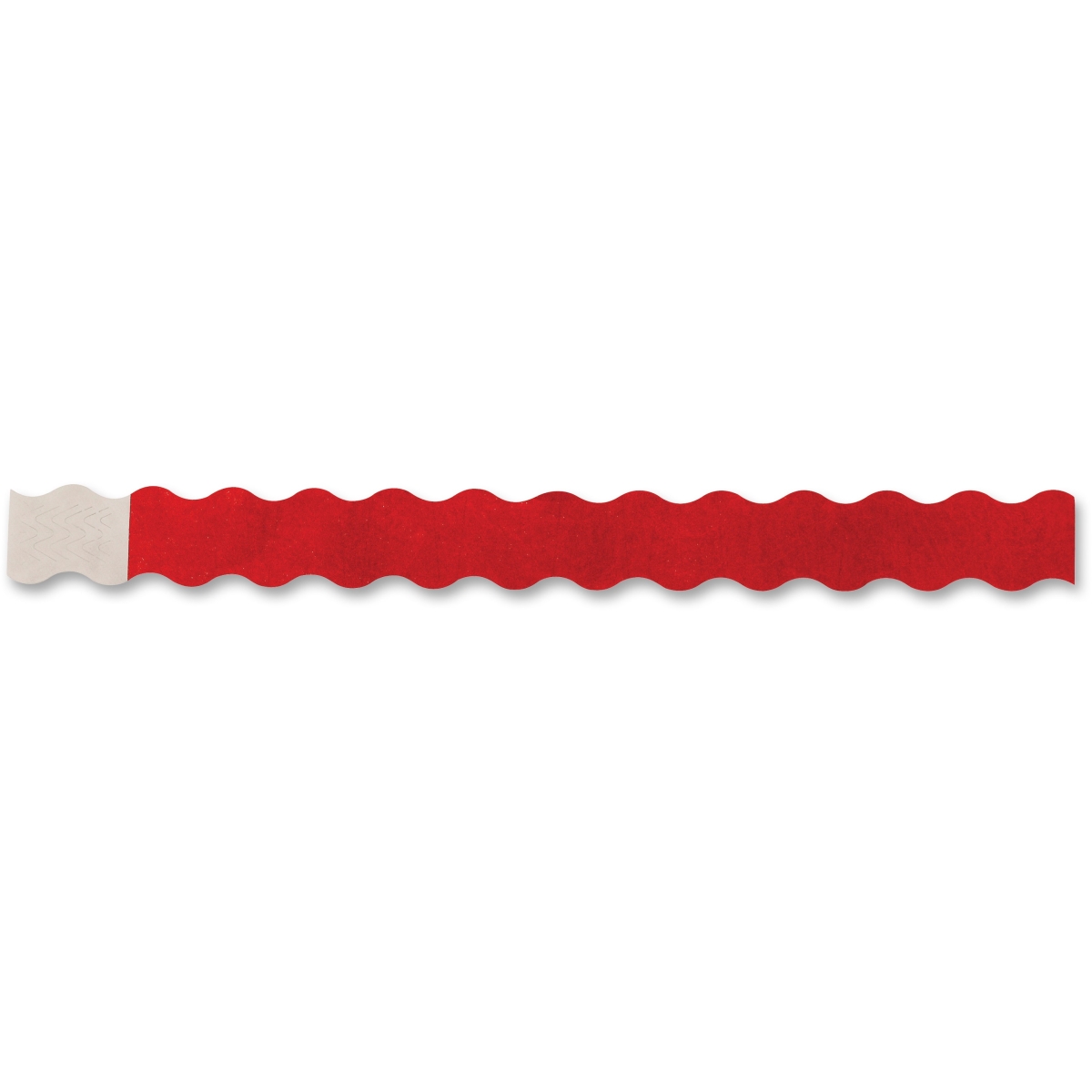 Picture of SICURIX BAU85320 Wavy Wristbands with Adhesive - Red