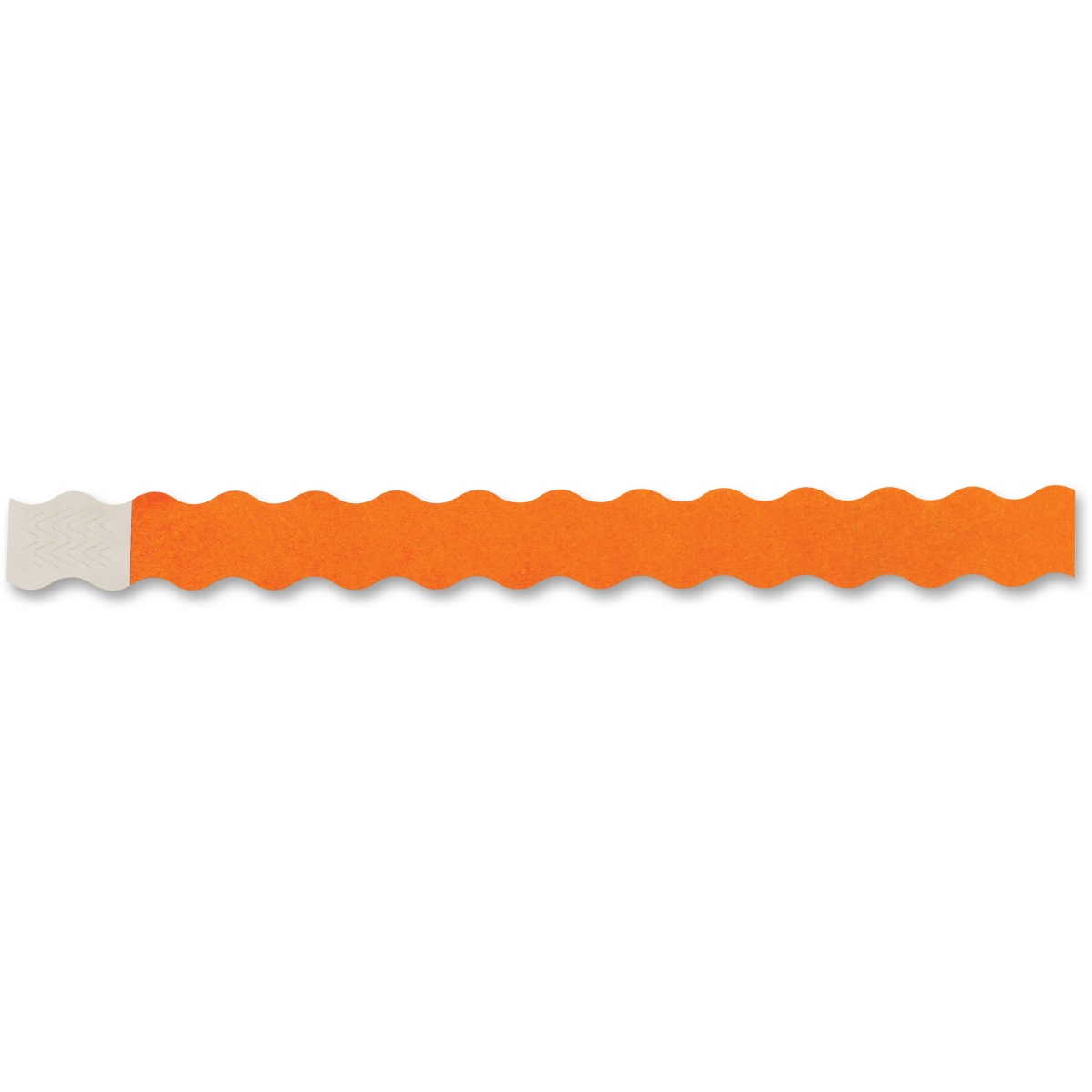 Wavy Wristbands with Adhesive - Orange