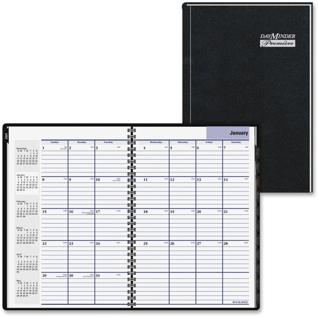 Picture of At A Glance AAGG470H00 8 X 12 in. Premiere Appointment Book - Black