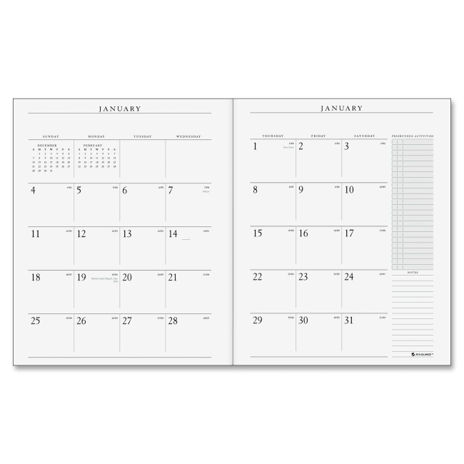 Picture of At A Glance AAG7090910 9 x 11 in. Monthly Refill - White
