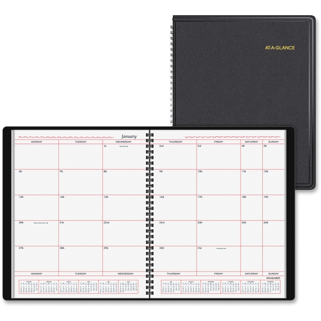 Picture of At A Glance AAG7013005 Business Oriented Monthly Planner&#44; Simulated Leather - Black