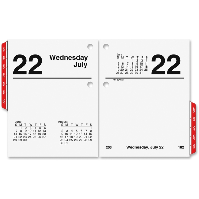 Picture of At A Glance AAGE91950 Compact Desk Calendar Refill