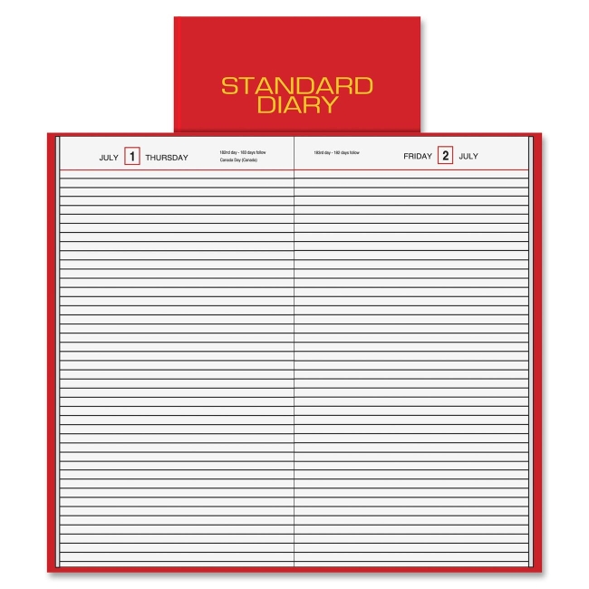 Picture of At A Glance AAGSD37613 7.7 x 12 in. Standard Daily Business Diary&#44; Red