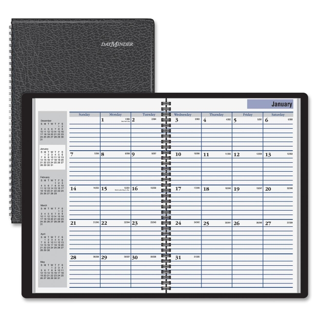 Picture of At A Glance AAGSK200 Monthly Planner Wirebound - 12 Month&#44; Black - 2 Piece