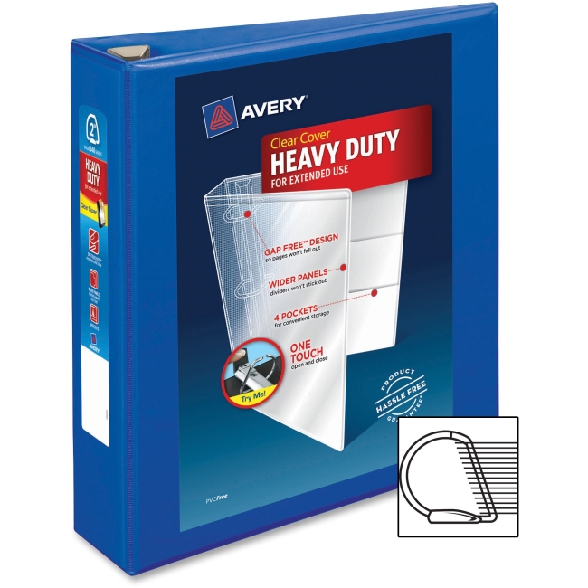 Picture of Avery AVE79778 2 in. One Touch EZD Heavy-Duty Binder&#44; Poly - Pacific Blue