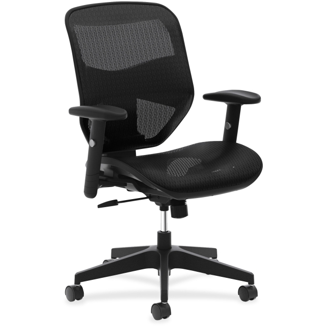 Picture of Basyx BSXVL534MST3 Mesh High - Back Task Chair&#44; Black