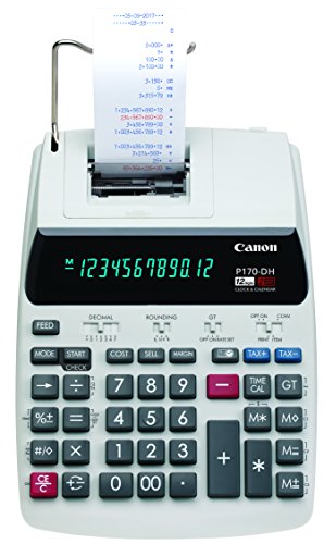 Picture of Canon CNMP170DH3 Desktop Printing Calculator 12 Digit with Currency Conversion & Clock