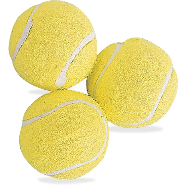 Picture of Champion Sports CSITB3 Rubber Tennis Balls, Yellow - Pack of 3