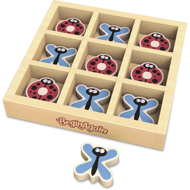 Picture of BeginAgain BGAI1605 TicBugToe Travel Game with Wood - Assorted