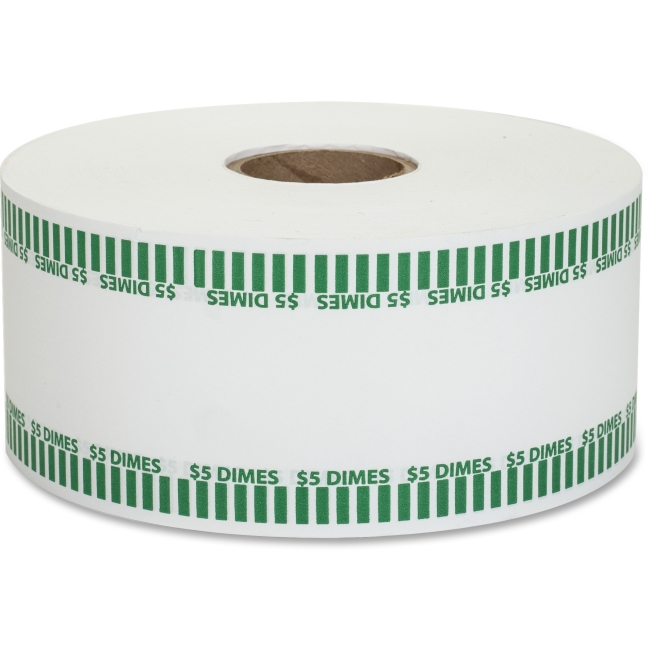 Picture of Coin-Tainer CTX50010 1000 ft. Coin Kraft Wrapper Dime - White
