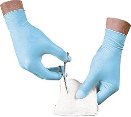 Picture of Diversamed DVM8648LCT Disposable Nitrile Powder Free Large Exam Gloves - Blue