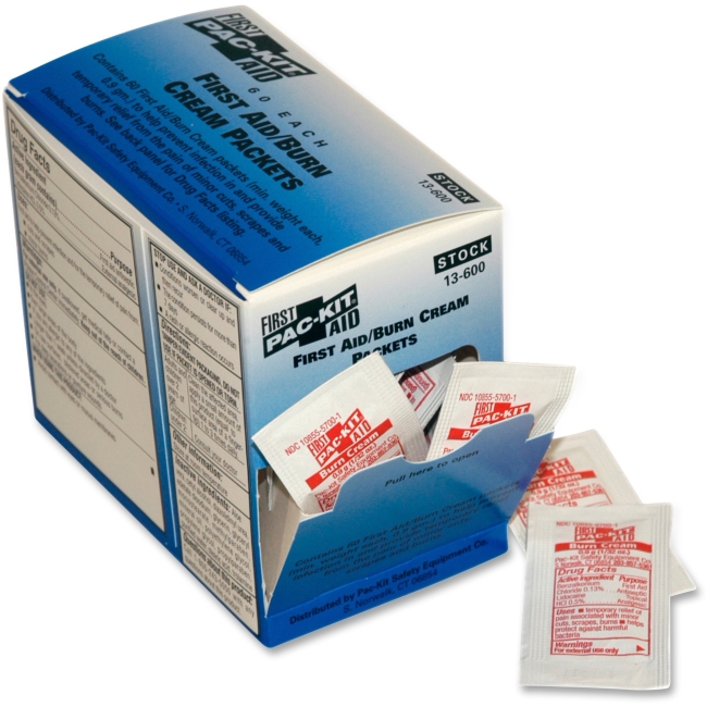 First Aid Burn Cream Dispenser - 60 Per Box