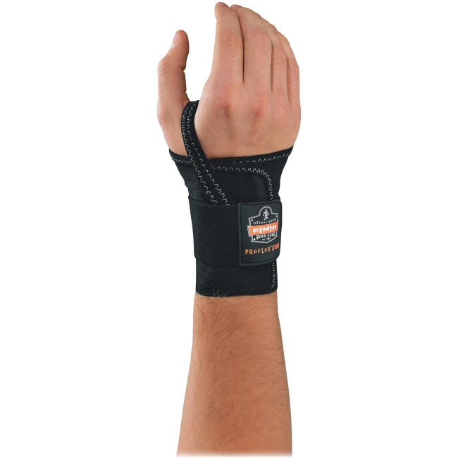 Picture of Lorell EGO70004 Single Strap Wrist Support&#44; Medium - Black