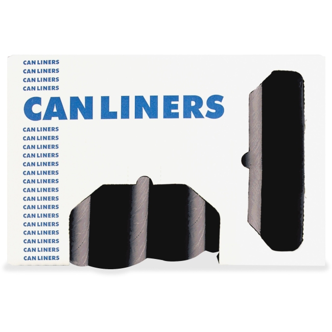 HERH5645TKR01 28 x 45 in. Can Resin Liners - Black, 23 gal