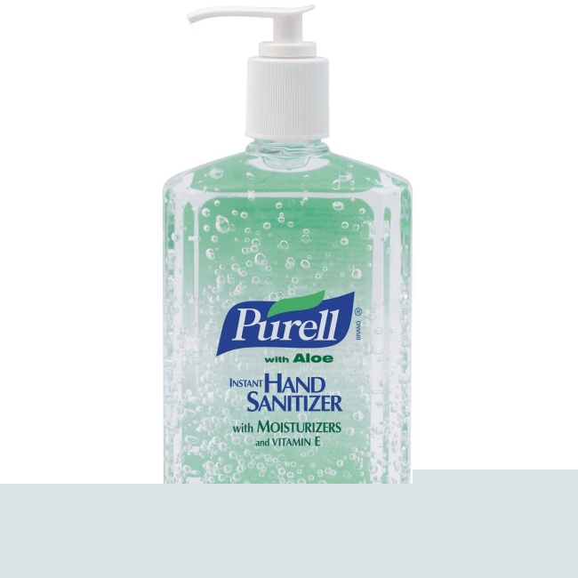 Picture of Lorell GOJ363912CT 12 oz Purell Instant Hand Sanitizer with Aloe - Clear