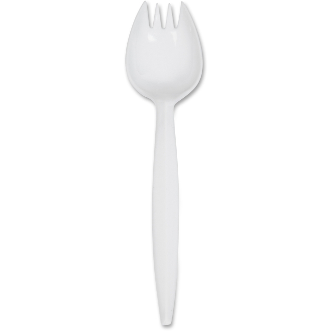 Picture of Micromicr GJO20004 Medium-Weight Cutlery Spork - White