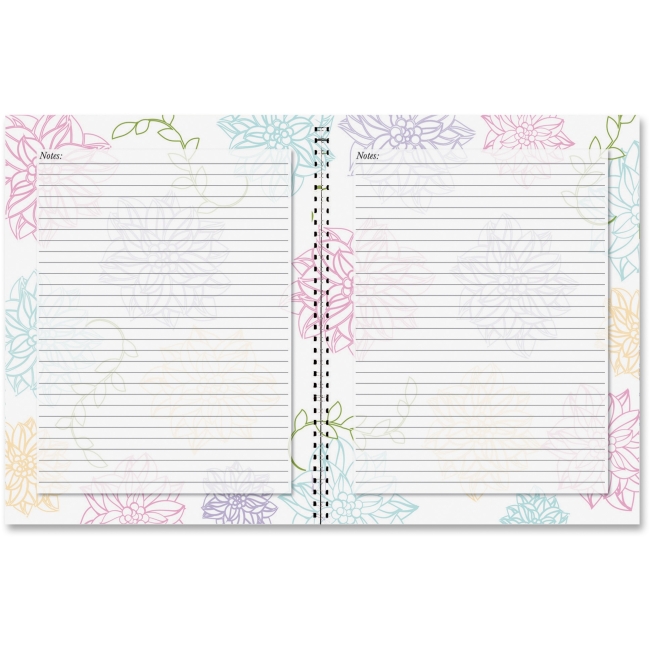 Picture of House of Doolittle HOD78097 Whimsical Floral Doodle Notebook - Multicolor