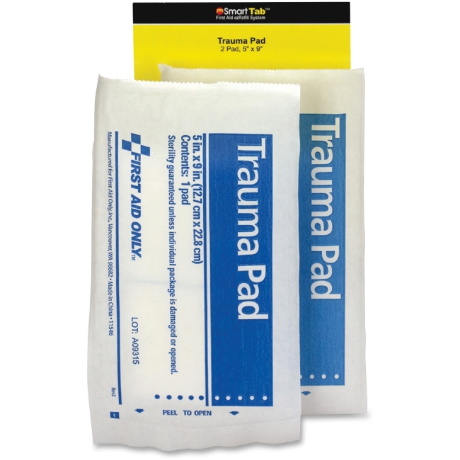 Picture of First Aid only FAOFAE6024 5 x 9 in. SC Refill Trauma Pads&#44; White & Blue