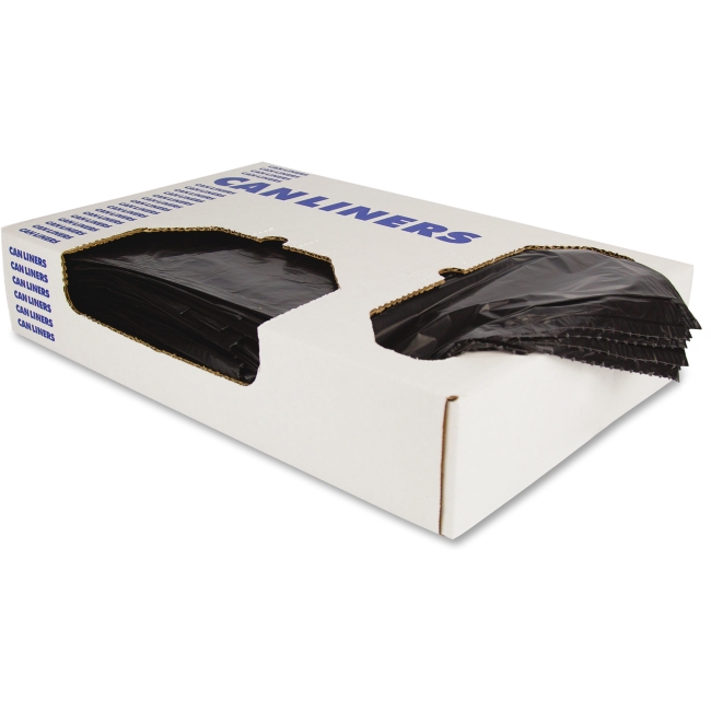 HERH8647HK 43 x 47 in. 56 gal Linear Low Density 0.75 mil, Count 100 - Black