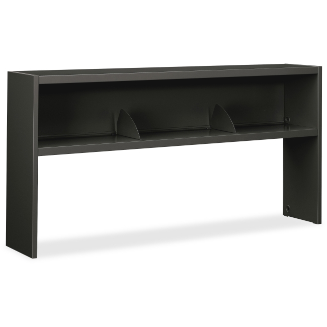 386572NS 34.8 x 72 x 13.5 in. Stack on Open Shelf Hutch, Charcoal