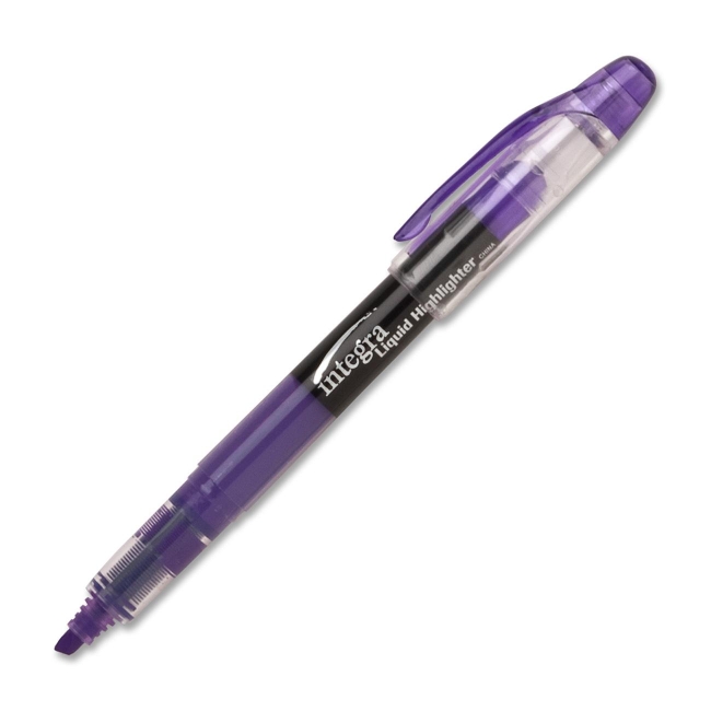 Picture of Integra ITA33315 Integra Liquid Ink Highlighter Chisel Tip - Fluorescent Purple