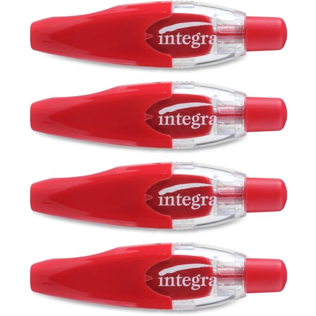 Integra ITA60234 Pen-style Retractable Correction Tape - Pack of 4