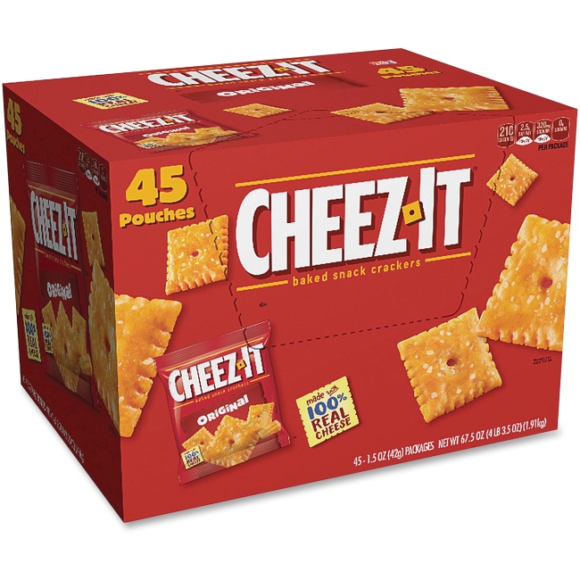 Picture of Keebler KEB10201 Cheez-It Baked Snack Crackers Original&#44; Red - 45 Count