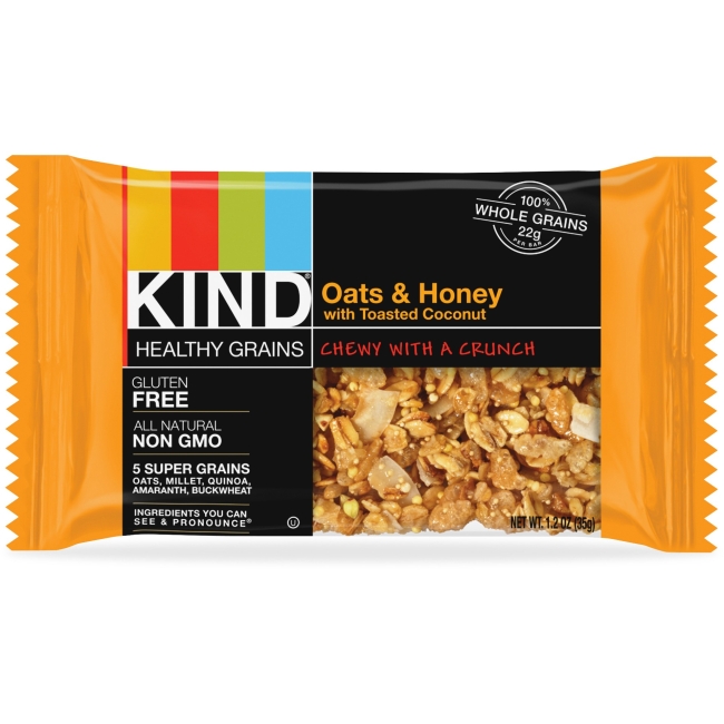 Picture of Kind KND18080 Bar&#44; Oats & Honey with Toasted Coconut