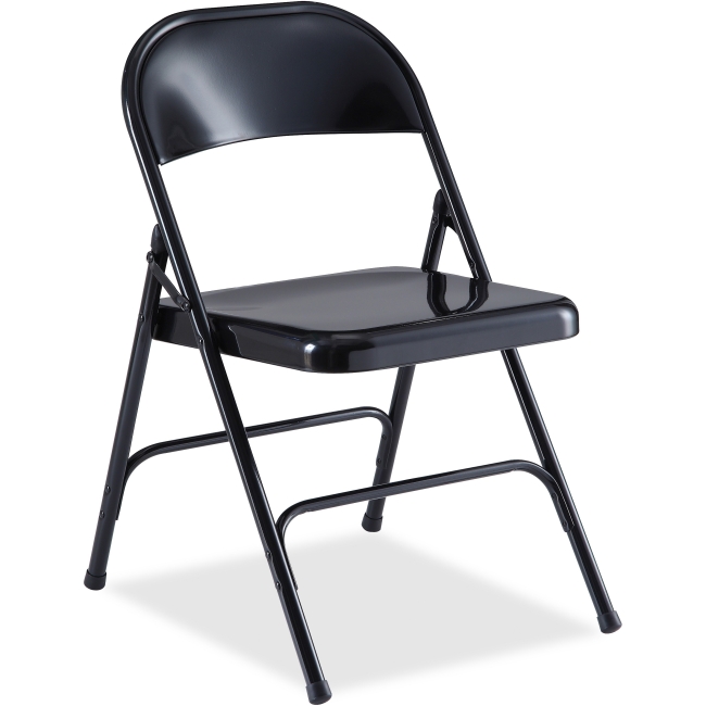 29.6 x 19.4 x 18.3 in. Folding Chair, Steel - Black