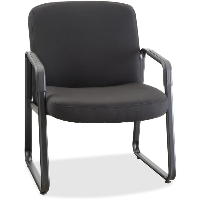 Big and Tall Fabric-Upholstered Guest Chair - Black
