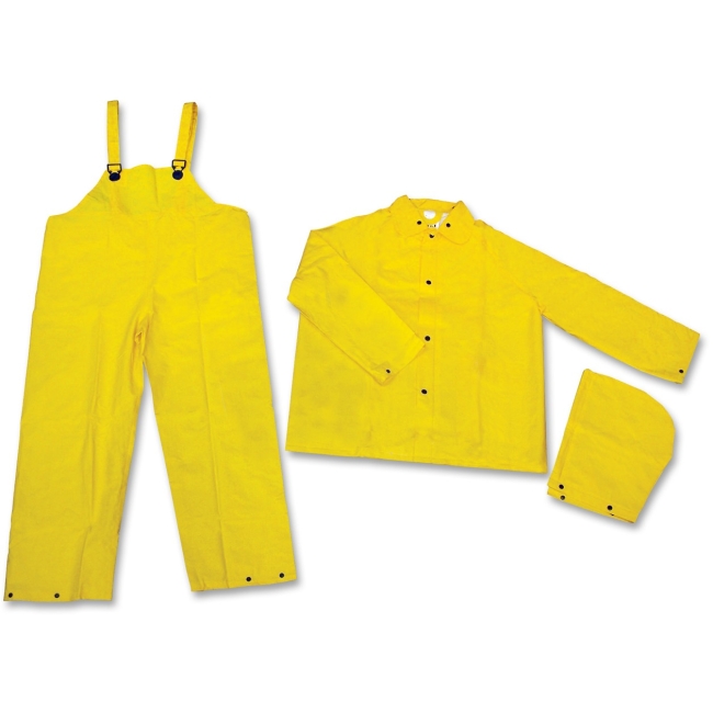 Picture of Lorell MCS2003XL Yellow Polyester Rainsuit&#44; 3 Piece - Extra Large