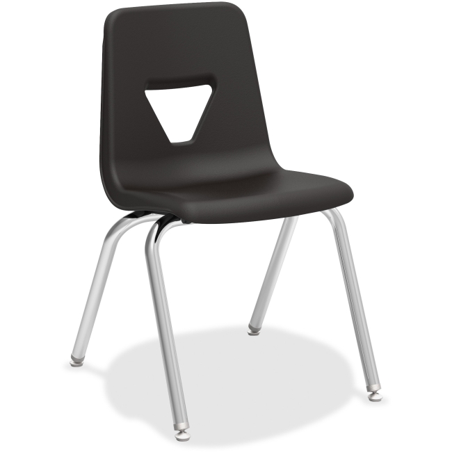 Picture of Lorell LLR99891 18 in. Seat - Height Stacking Student Chair - Black
