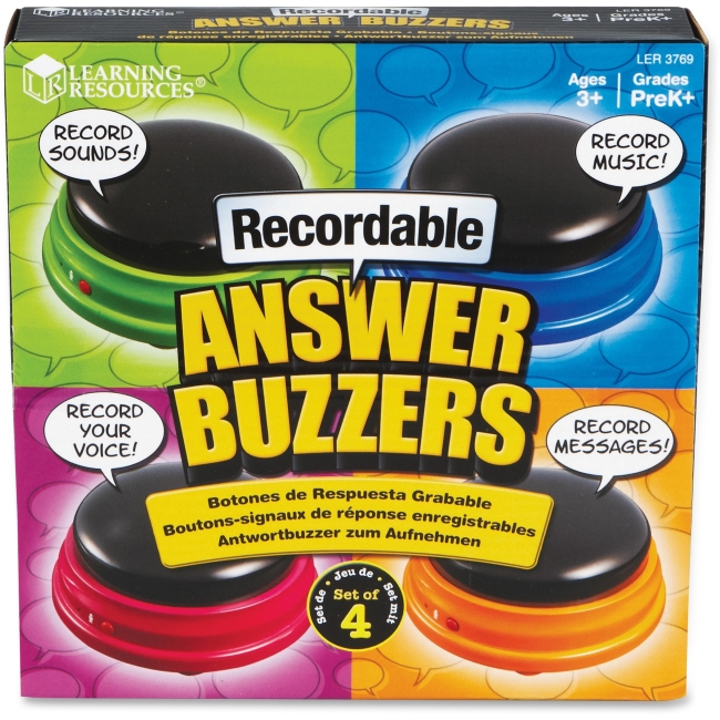 Picture of Learning Resources LRN3769 Recordable Answer Buzzers