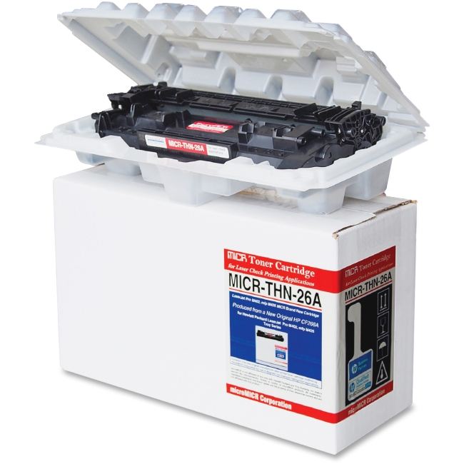 Picture of Micromicr MCMMICRTHN26A New MICR Toner Cartridge - Black