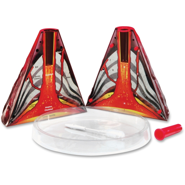 Picture of Learning Resources LRNLER2430 Erupting Cross section Volcano Model