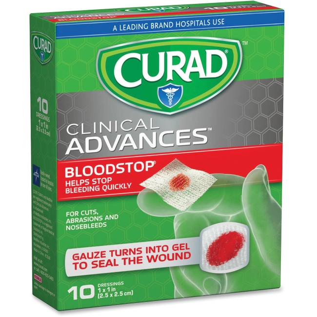 Picture of Curad MIICUR0055RB 1x 1 in. Blood Stop Gauze Packets